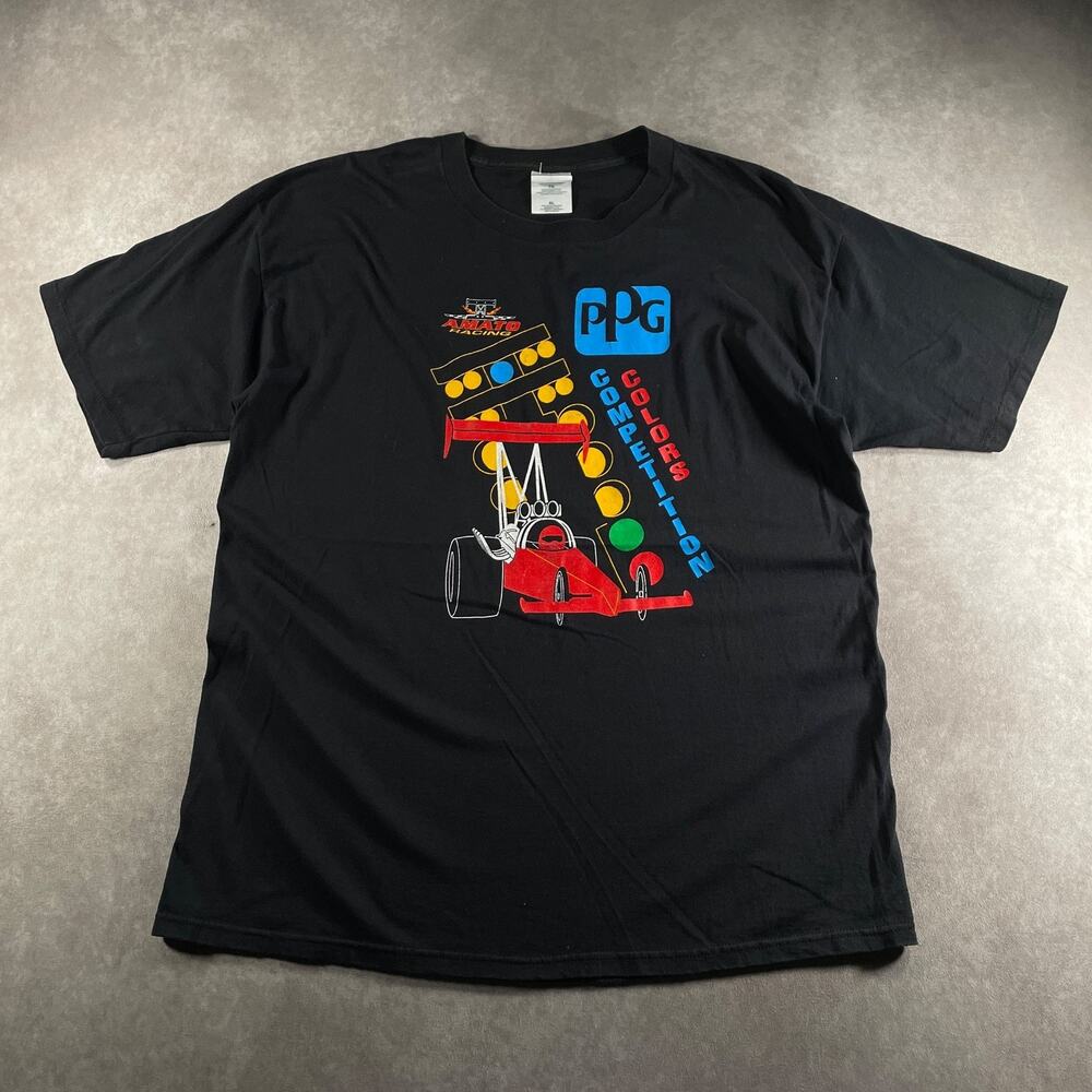 90s Amato Racing PPG Drag Racing Graphic T-Shirt Men's Size XL Race NHRA